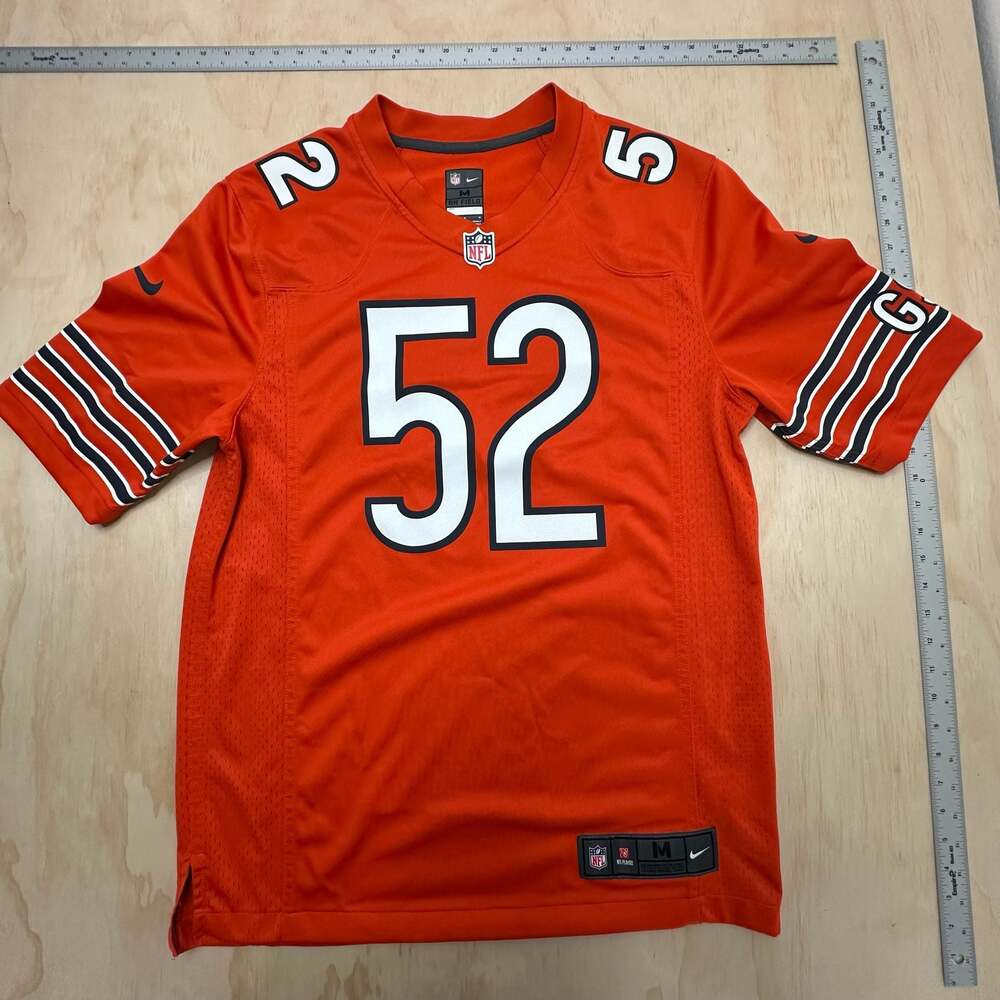 Nike Chicago Bears Khalil Mack #52 Orange Game Jersey Men's Size M